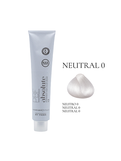PROFESSIONAL BY FAMA ABSOLUTE перманентная краска NEUTRO 0 нейтральный