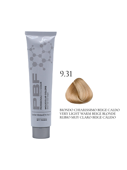 PROFESSIONAL BY FAMA MOLECOLAR Прямой краситель 9.31 теплый бежевый очень светлый блондин