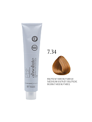 PROFESSIONAL BY FAMA ABSOLUTE перманентная краска 7.34 золотистый медный блондин (медовый)