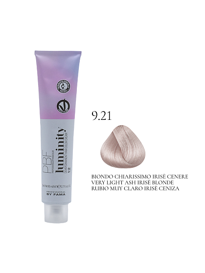 PROFESSIONAL BY FAMA LUMINITY Полуперманентная краска 9.21 фиолетовый пепельный очень светлый блондин