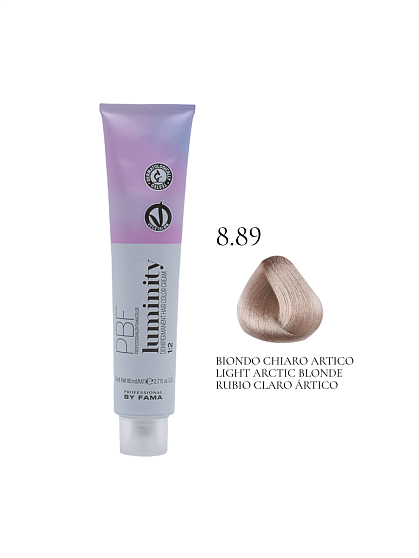 PROFESSIONAL BY FAMA LUMINITY Полуперманентная краска 8.89 перламутровый синий светлый блондин (арктический)