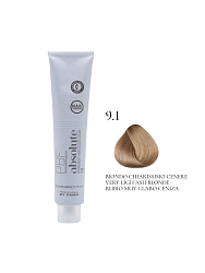 PROFESSIONAL BY FAMA ABSOLUTE перманентная краска 9.1 пепельный очень светлый блондин