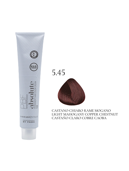 PROFESSIONAL BY FAMA ABSOLUTE перманентная краска 5.45 медный махагоновый светлый каштан