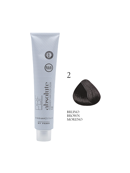 PROFESSIONAL BY FAMA ABSOLUTE перманентная краска 2 брюнет (коричневый)